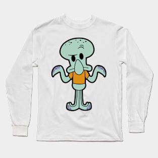 Squidward Chibi Long Sleeve T-Shirt